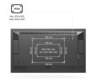 Hama Uchwyt Sufitowy do TV VESA 400x400 obrotowy regulacja 65" - 1516991 - zdjęcie 4